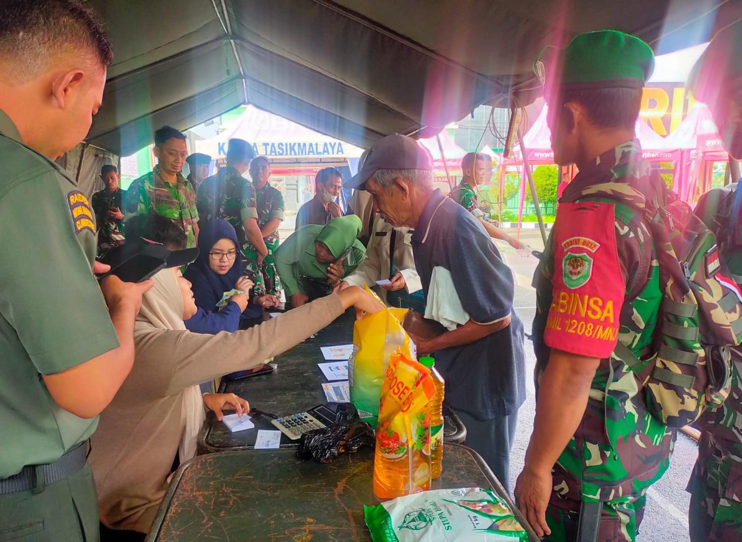 Kodim 0612 Tasikmalaya Gelar Bazaar serentak