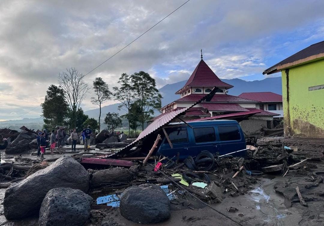 Kemensos Mulai Petakan Aliran Lahar Dingin Gunung Marapi