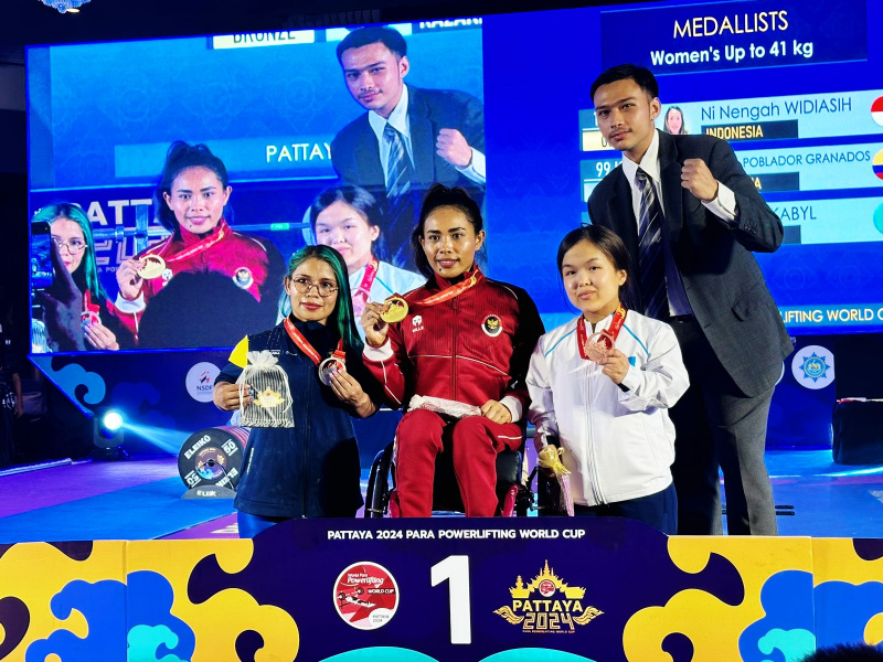 Indonesia Rebut 3 Emas di Kejuaraan Powerlifting World Cup Pattaya