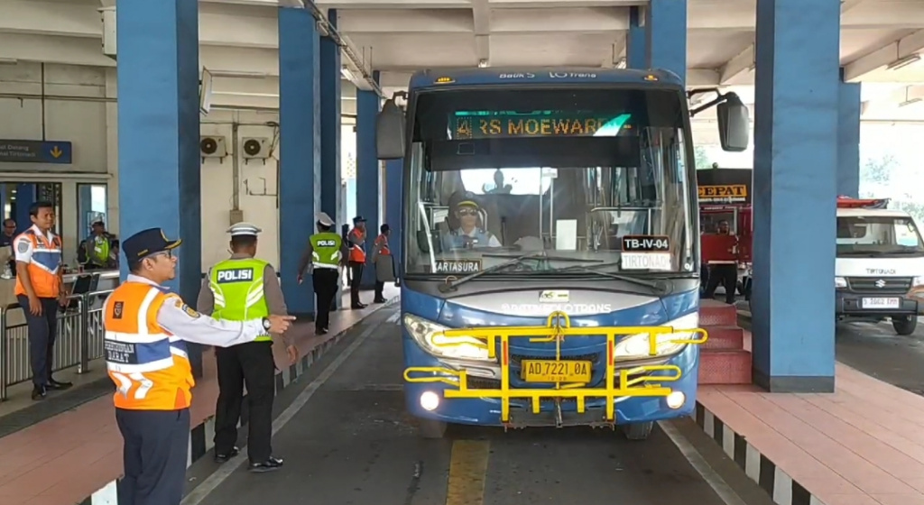 Sidak Keselamatan di Tirtonadi, Polresta Solo Temukan 7 Bus tidak Laik Jalan