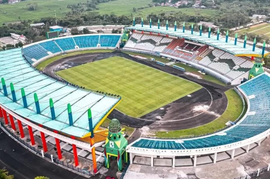 Stadion Si Jalak Harupat (SJH) Kabupaten Bandung Jawa Barat siap menjadi tempat perhelatan Piala Presiden 2024.