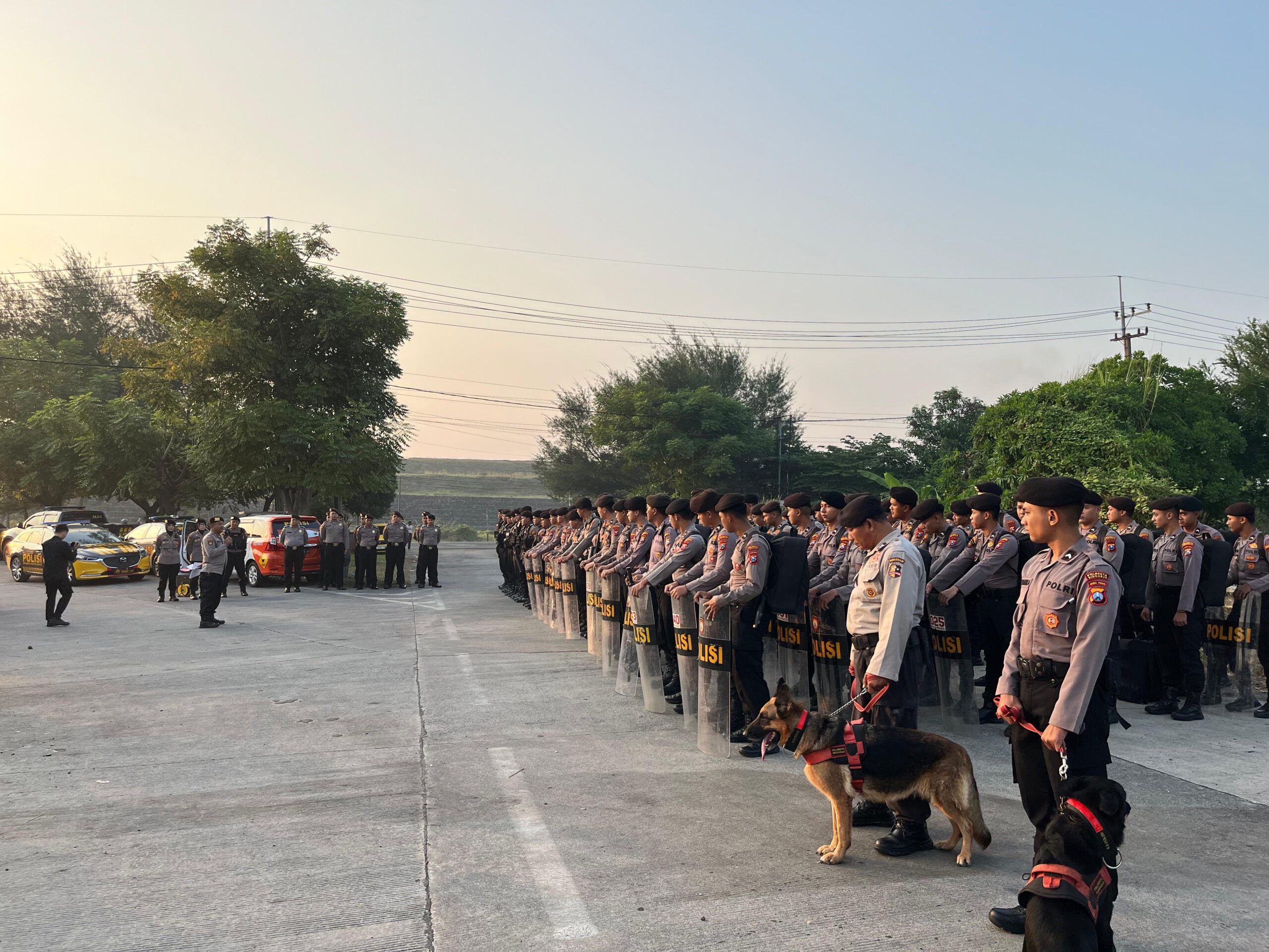 Polresta Sidoarjo Gelar Latihan Pengamanan Pilkada