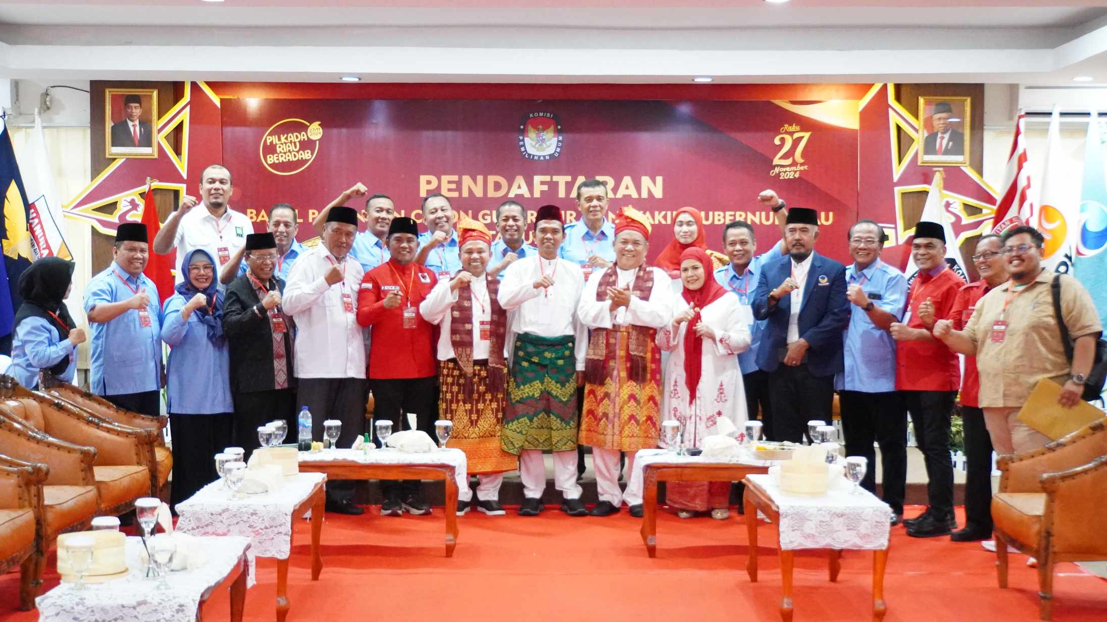 KPU Riau Terima Pendaftaran Dua Pasangan Calon