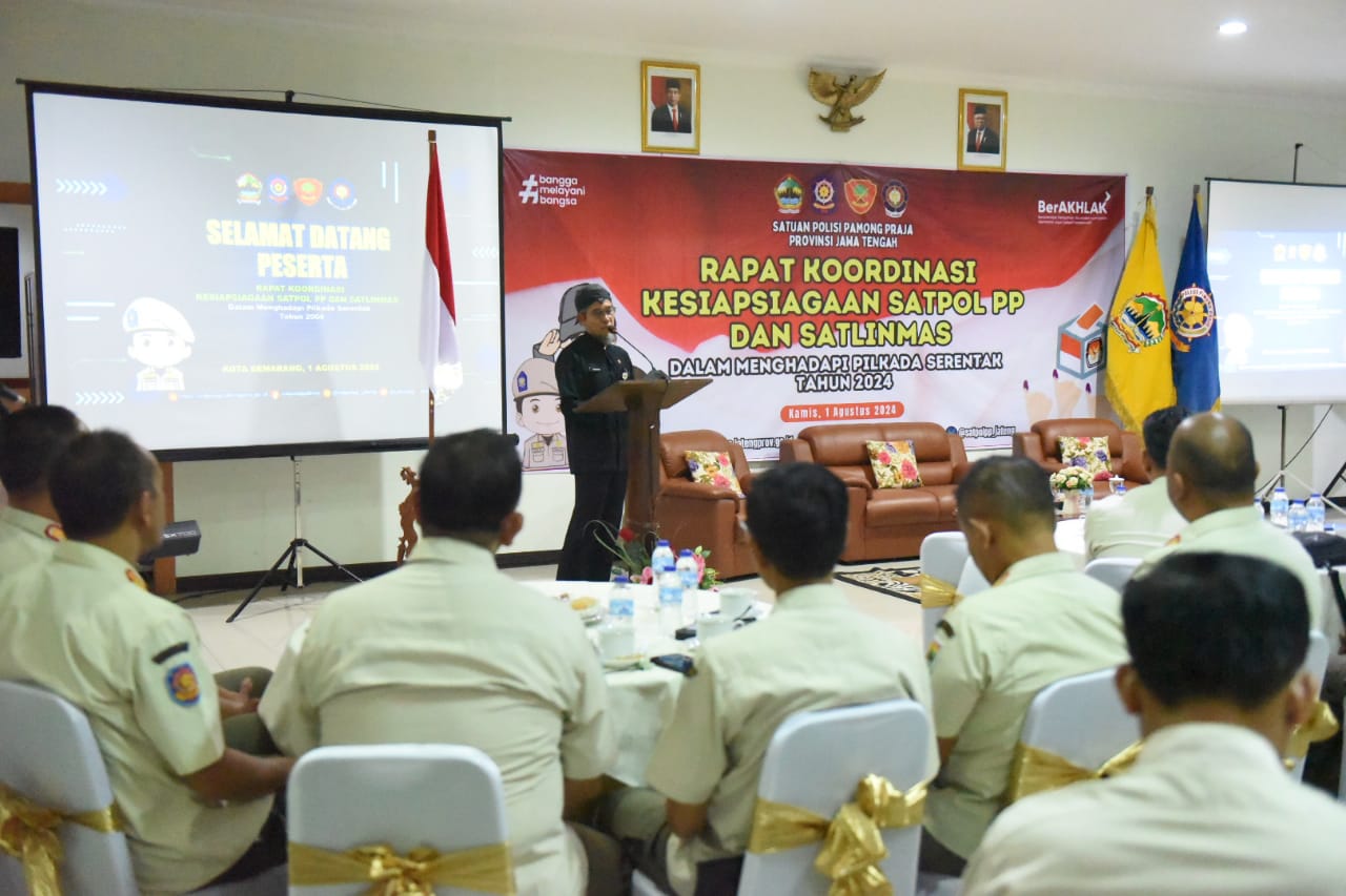 Sekda Jateng Sumarno meminta Satpol PP mitigasi kerawanan Pilkada 2024.