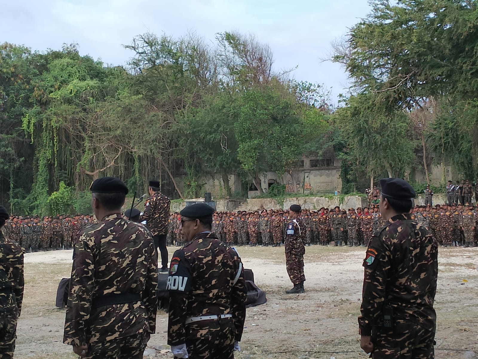 Ribuan Anggota Banser NU Gelar Apel di Bali