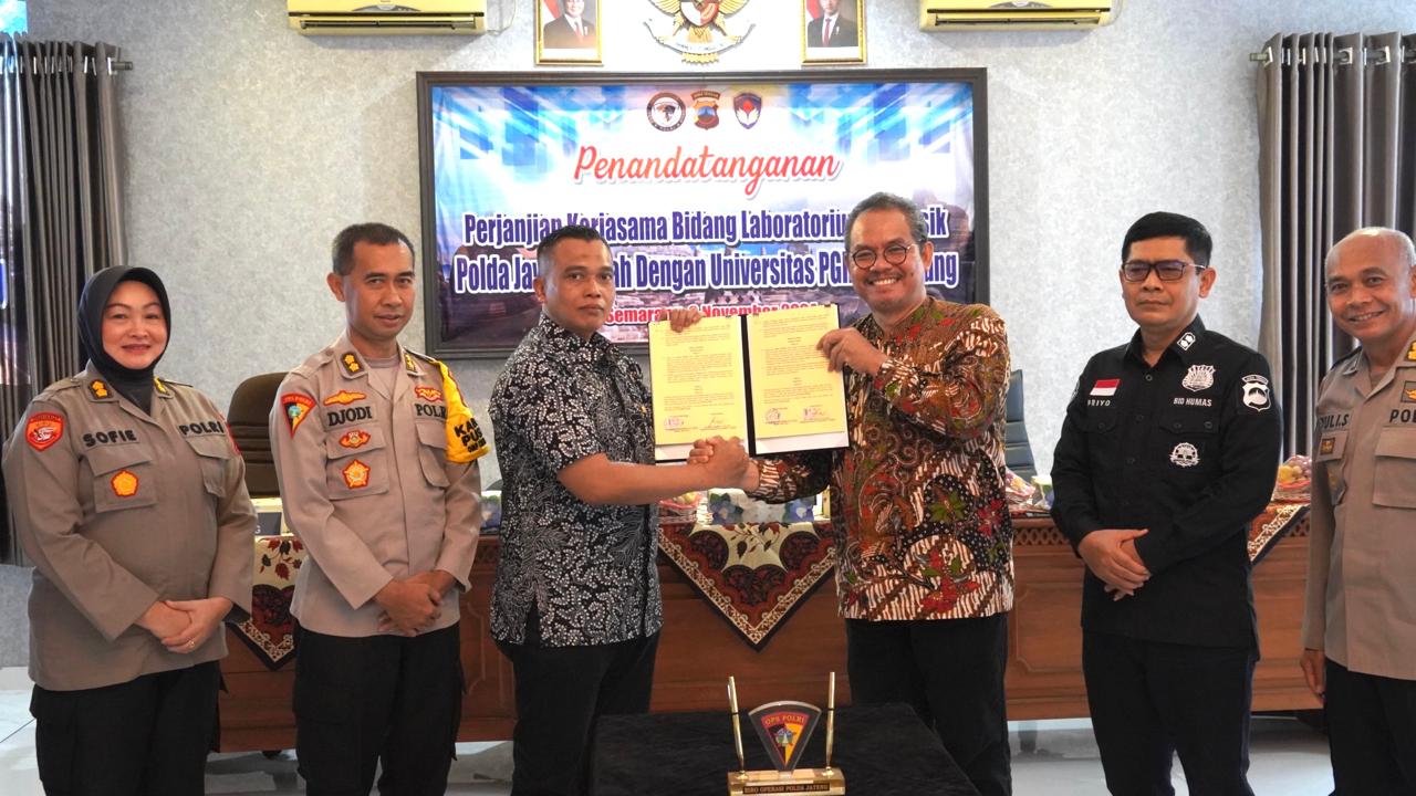 Bidlabfor Polda Jawa Tengah Resmi Kerja Sama dengan UPGRIS