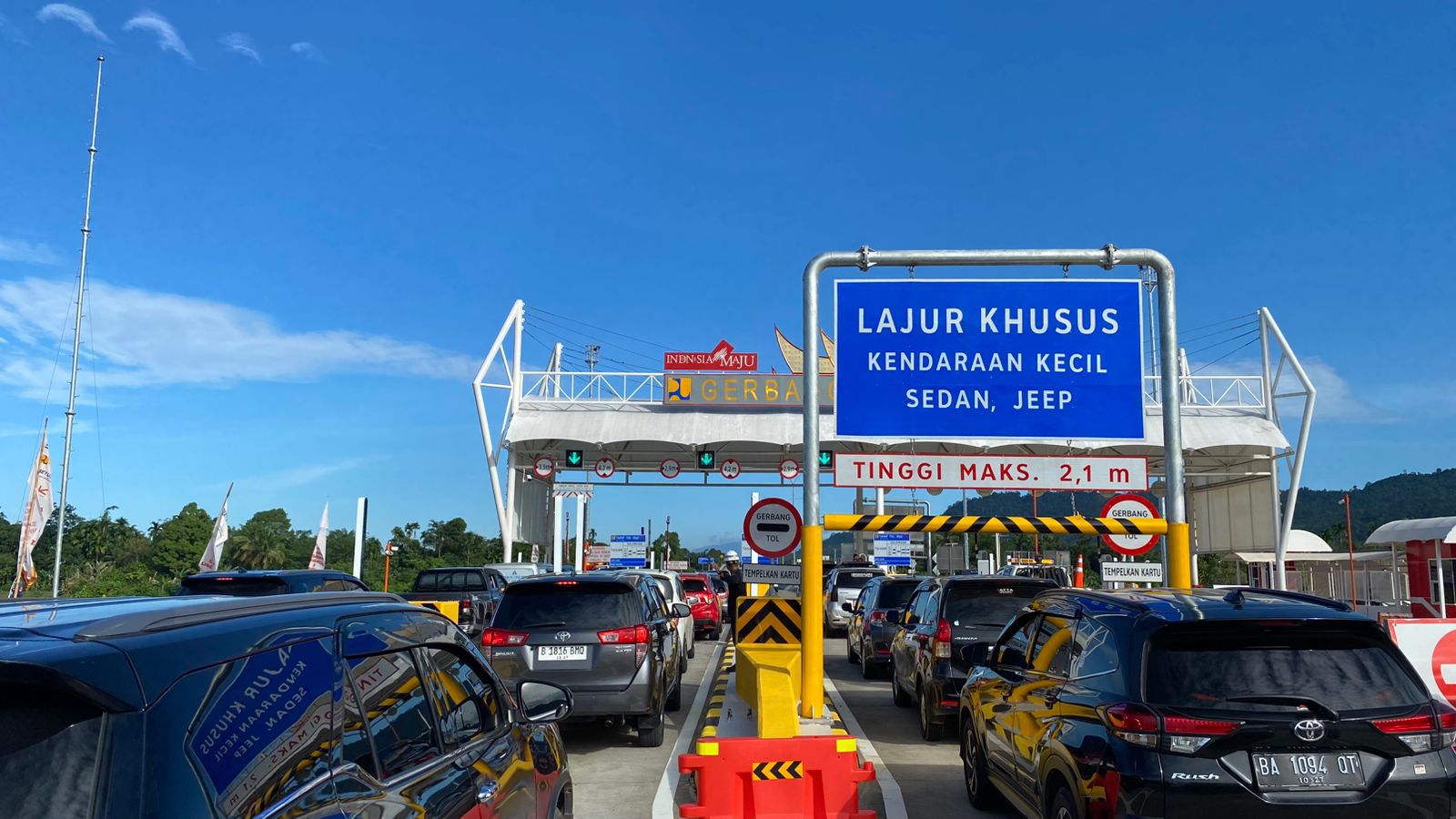 Volume Kendaraan di Tol Trans Sumatra Meningkat 45 Persen