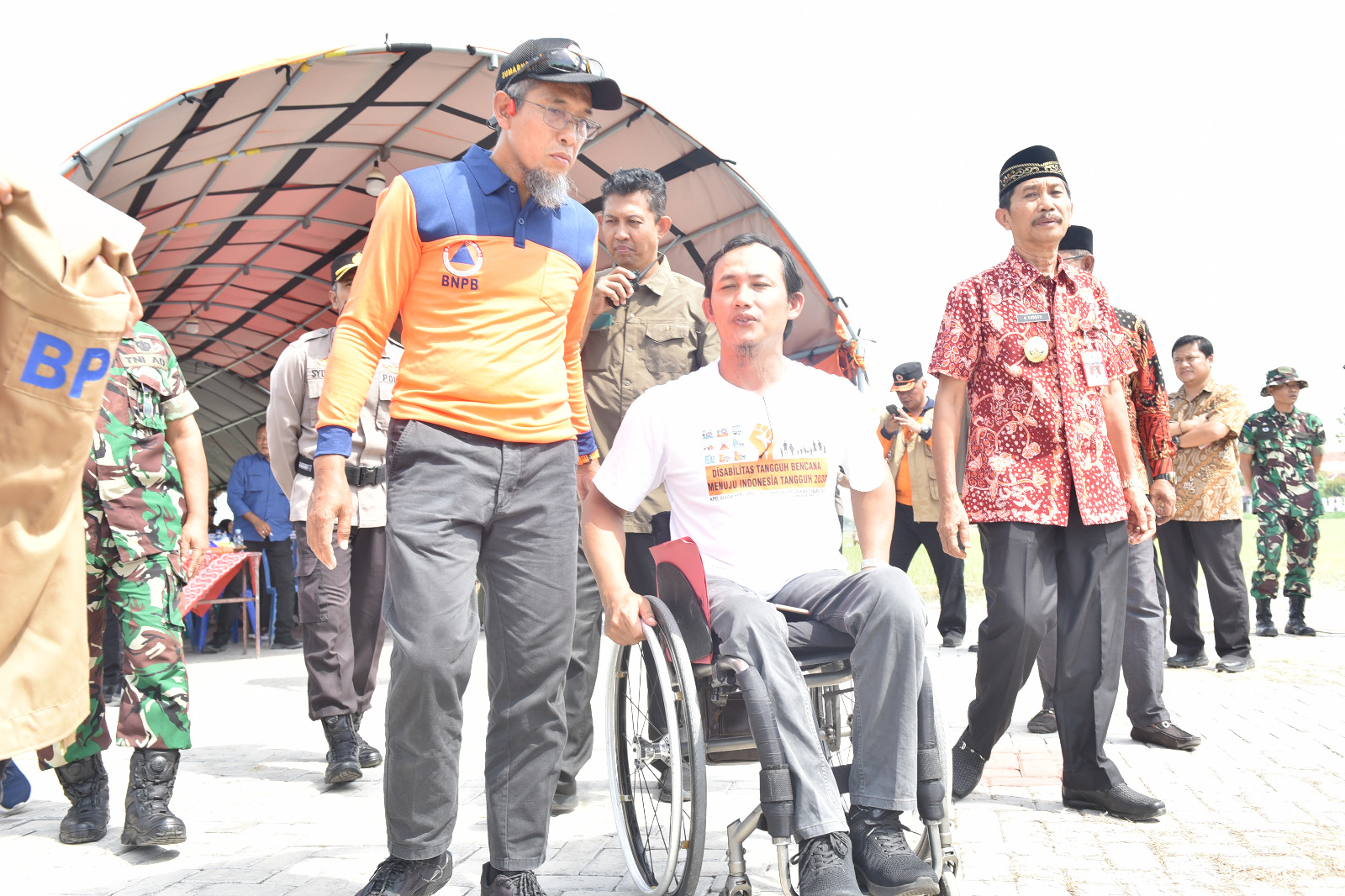 penyandang disabilitas dilibatkan sebagai relawan kebencanaan