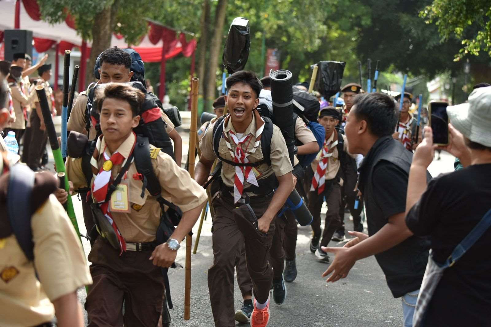 85 Sangga Penegak Pramuka Sleman Ikuti Pengembaraan Akhir Tahun