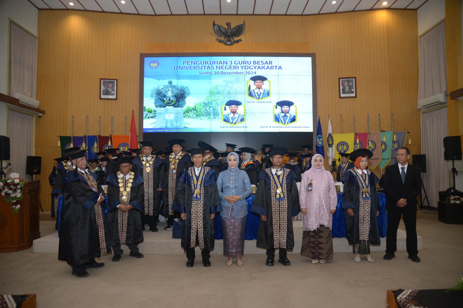 Universitas Negeri Yogyakarta Kukuhkan Enam Guru Besar Baru