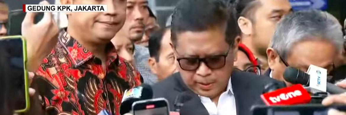 Sekjen PDIP Hasto Kristiyanto Diperiksa KPK Sebagai Tersangka