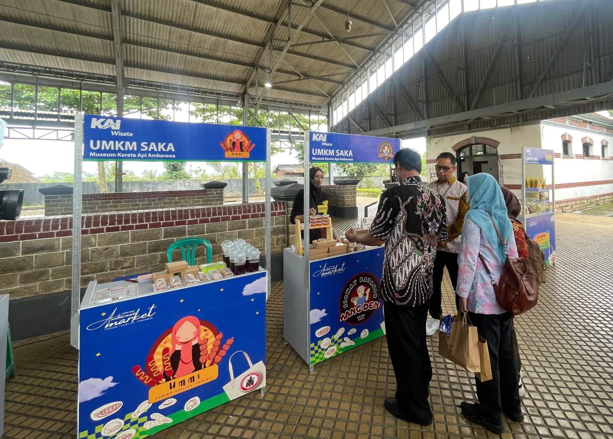 30 UMKM pameran di Museum Stasiun KA Ambarawa saat libur imlek