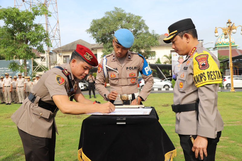 Polresta Solo Pergantian Jabatan Kabagops dan Kasatreskrim