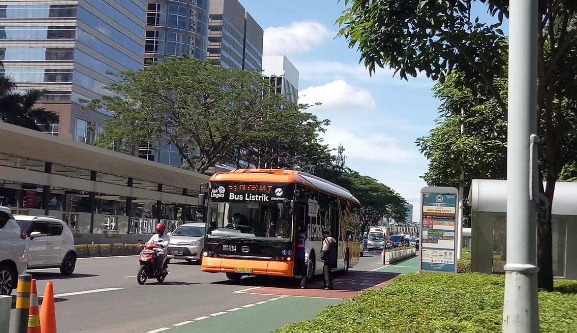 30 Bus Listrik TransJakarta Dukung Pelantikan Kepala Daerah