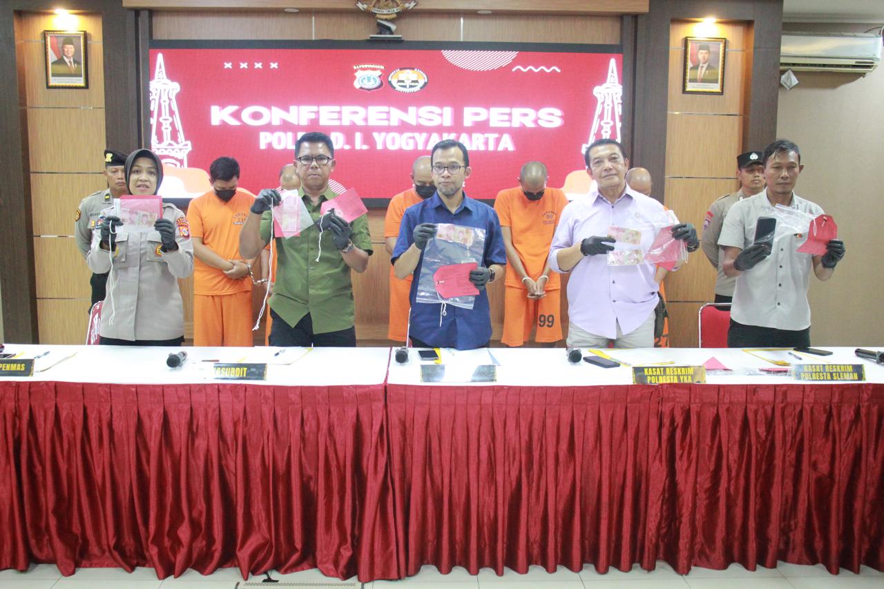 Polda DIY Tangkap Lima Pengedar Uang Palsu