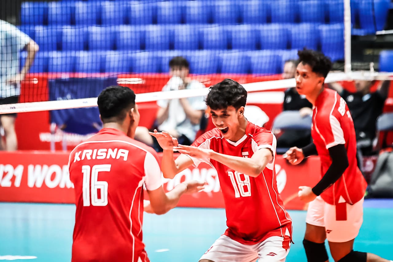 Takluk dari Argentina, Timnas Voli Indonesia Tempati Posisi Kelima