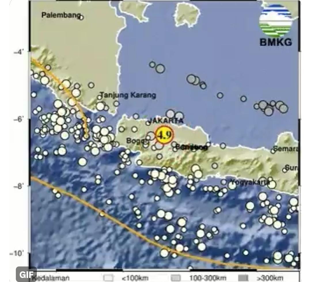 Gempa Landa Jabodetabek pada Rabu Malam