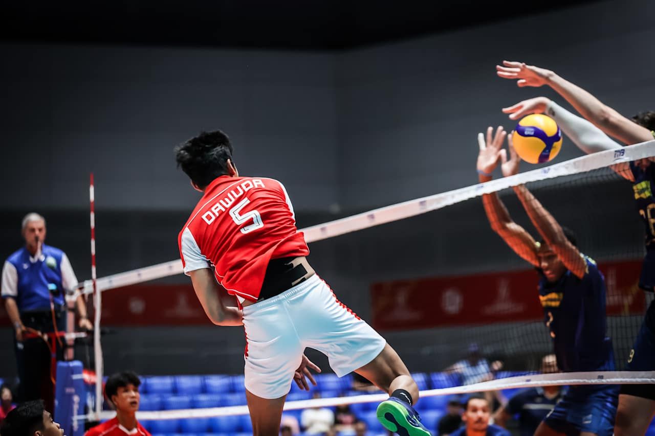 Timnas voli putra U-21 Indonesia  harus mengakui keunggulan Brasil 1-3 pada pertandingan perebutan peringkat 17 hingga 20