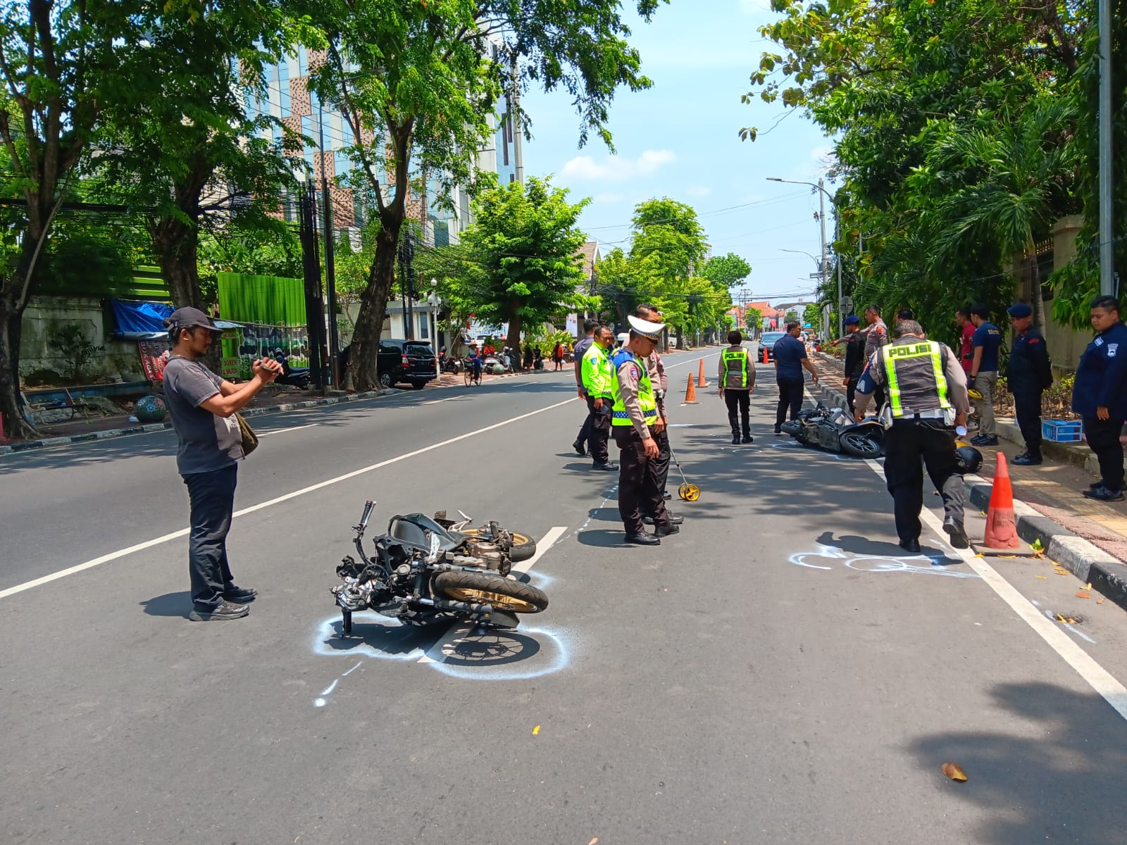 Polisi Gelar Olah TKP Kecelakaan Tewasnya Mahasiswa Unnes