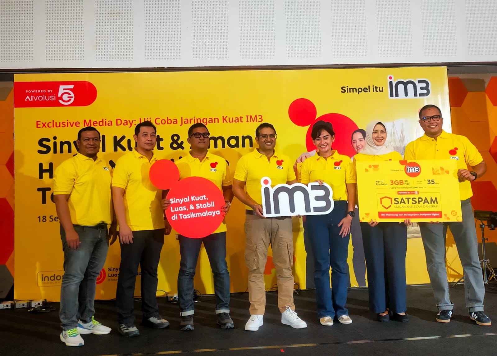 Perkuat Jaringan di Priangan Timur, Indosat Hadirkan SATSPAM