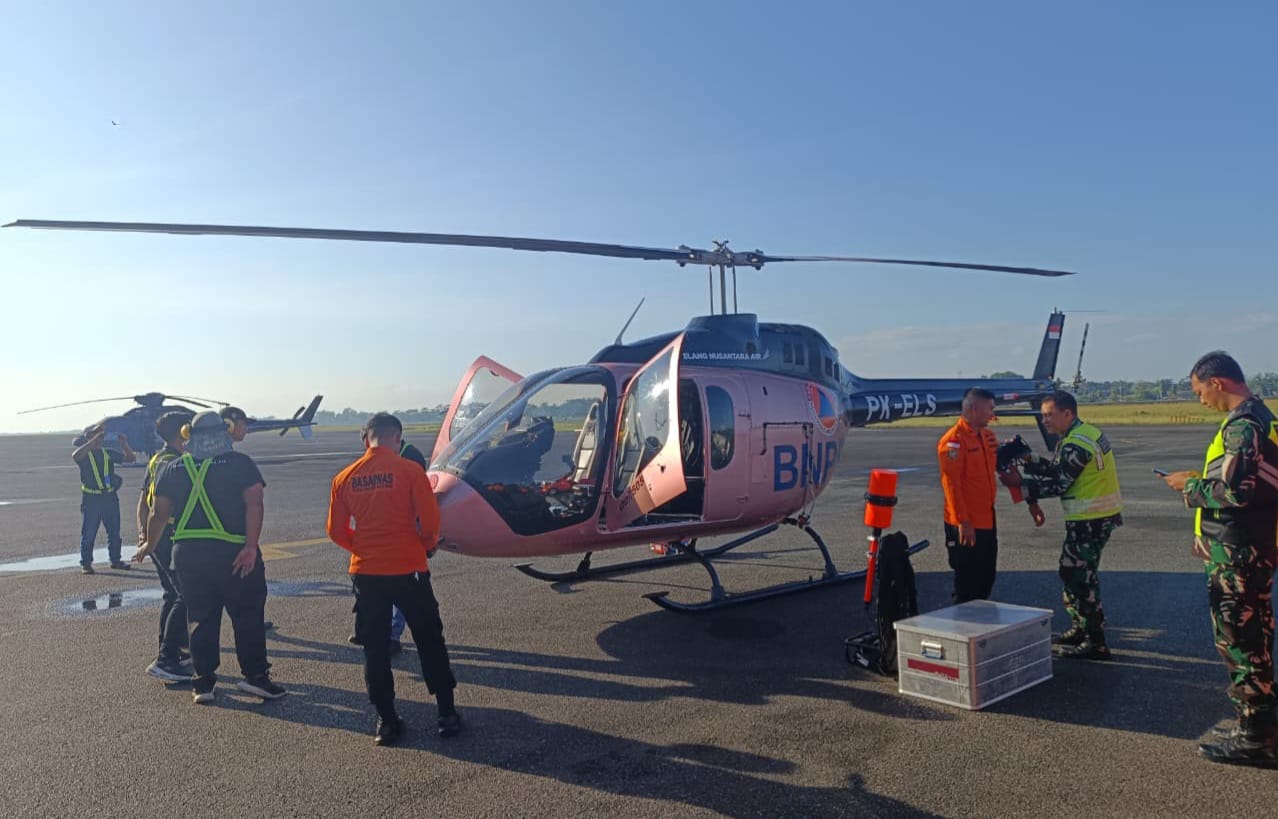 Dua Helikopter Bantu Cari Helikopter BK117-D3 Hilang Kontak