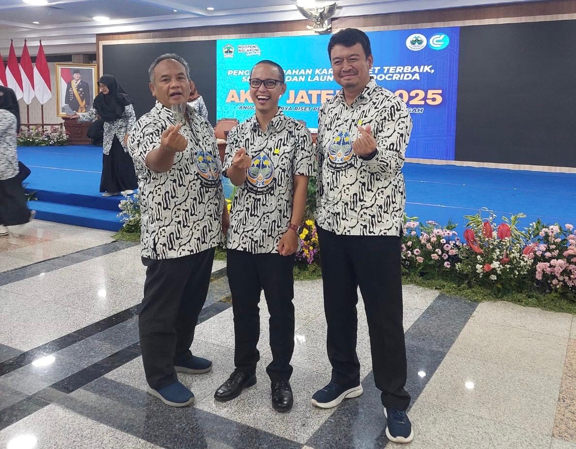Tiga Peneliti UNDIP Raih Anugerah Karya Riset Jateng 2025