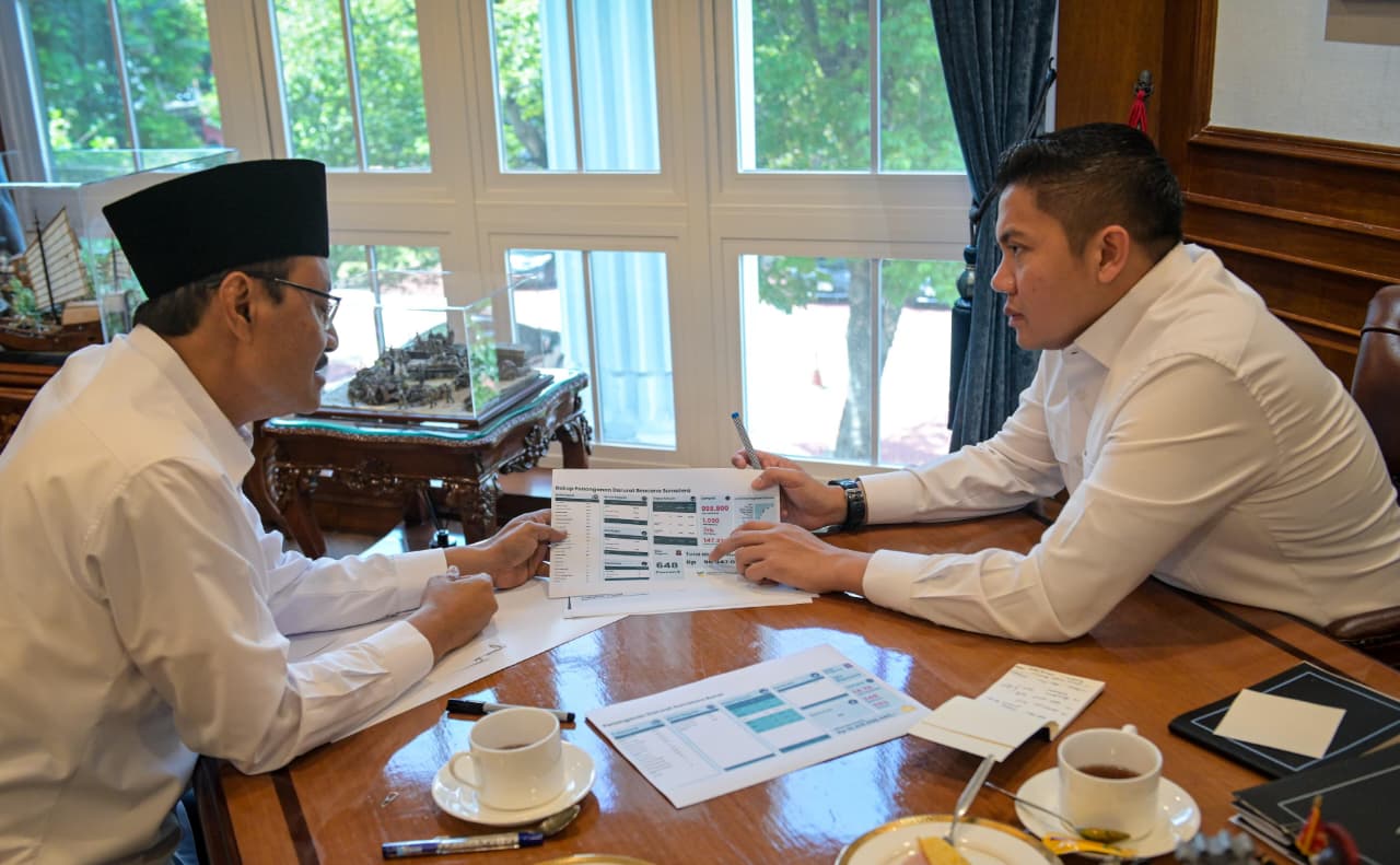 Gus Ipul–Seskab Bahas BLT Korban Bencana Sumatra