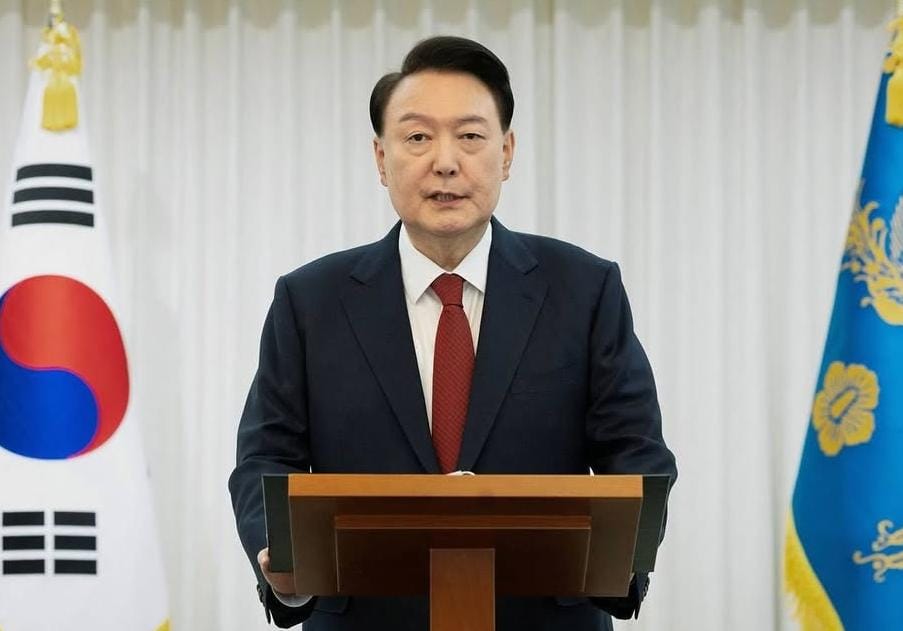 vonis 5 tahun penjara dibebankan kepada mantan presiden korsel Yoon Suk Yeol