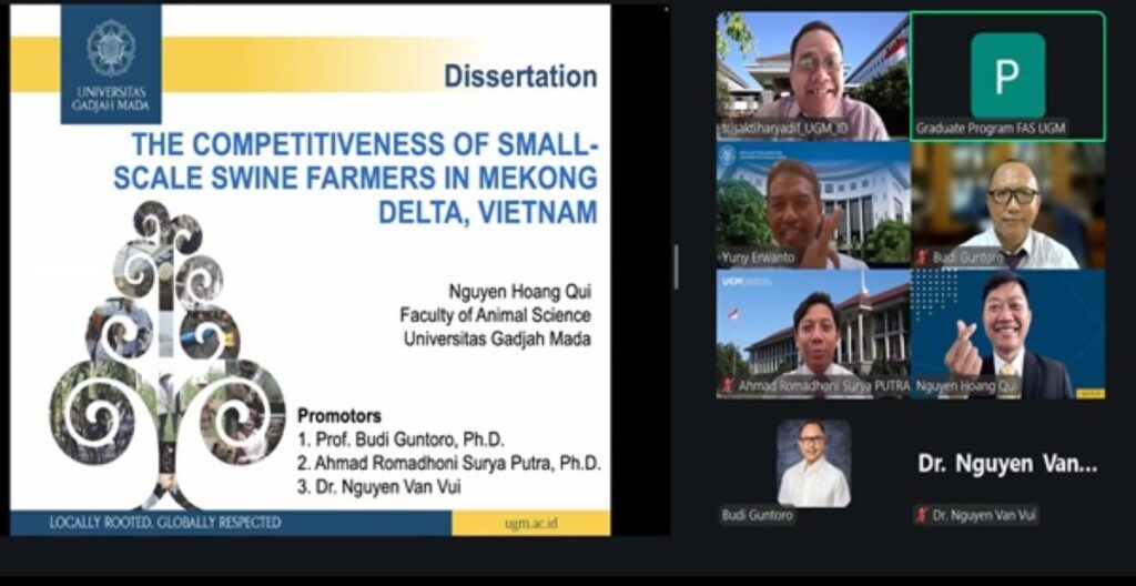 dua mahasiswa vietnam sukses meraih gelar Doktor Ilmu Peternakan dari UGM