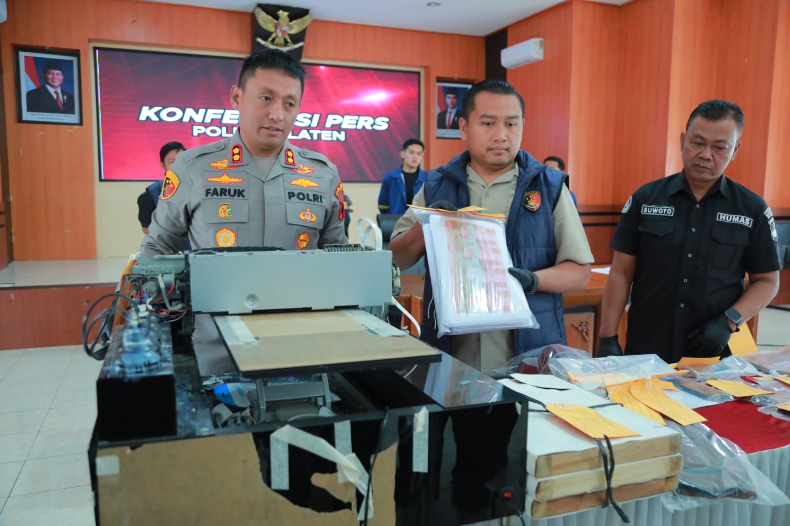 Polres Klaten Tangkap Empat Anggota Jaringan Uang Palsu