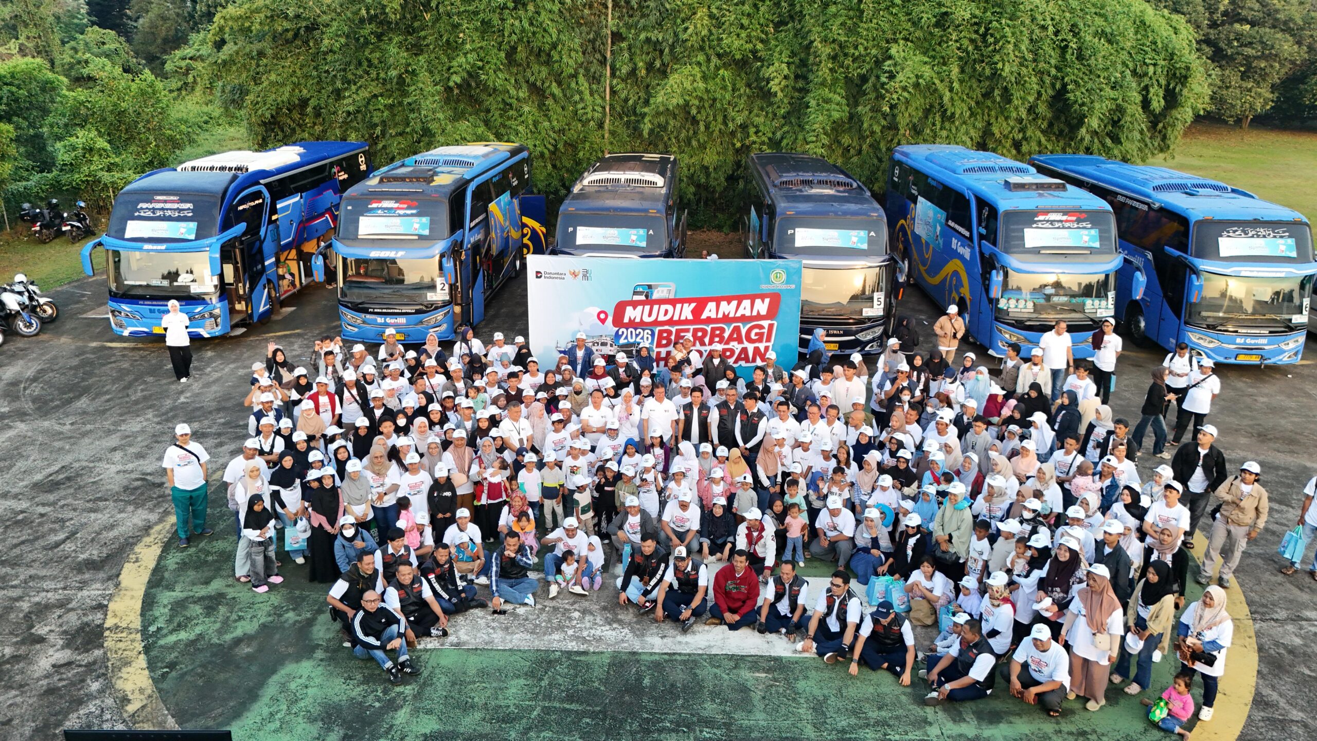 Pupuk Kujang Berangkatkan 354 Pemudik ke Berbagai Daerah