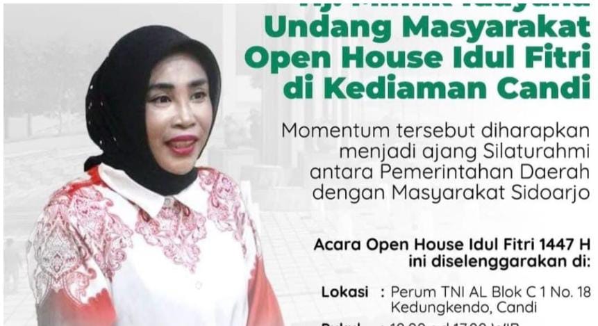 Wabup Sidoarjo Mimik Idayana Gelar Open House Lebaran