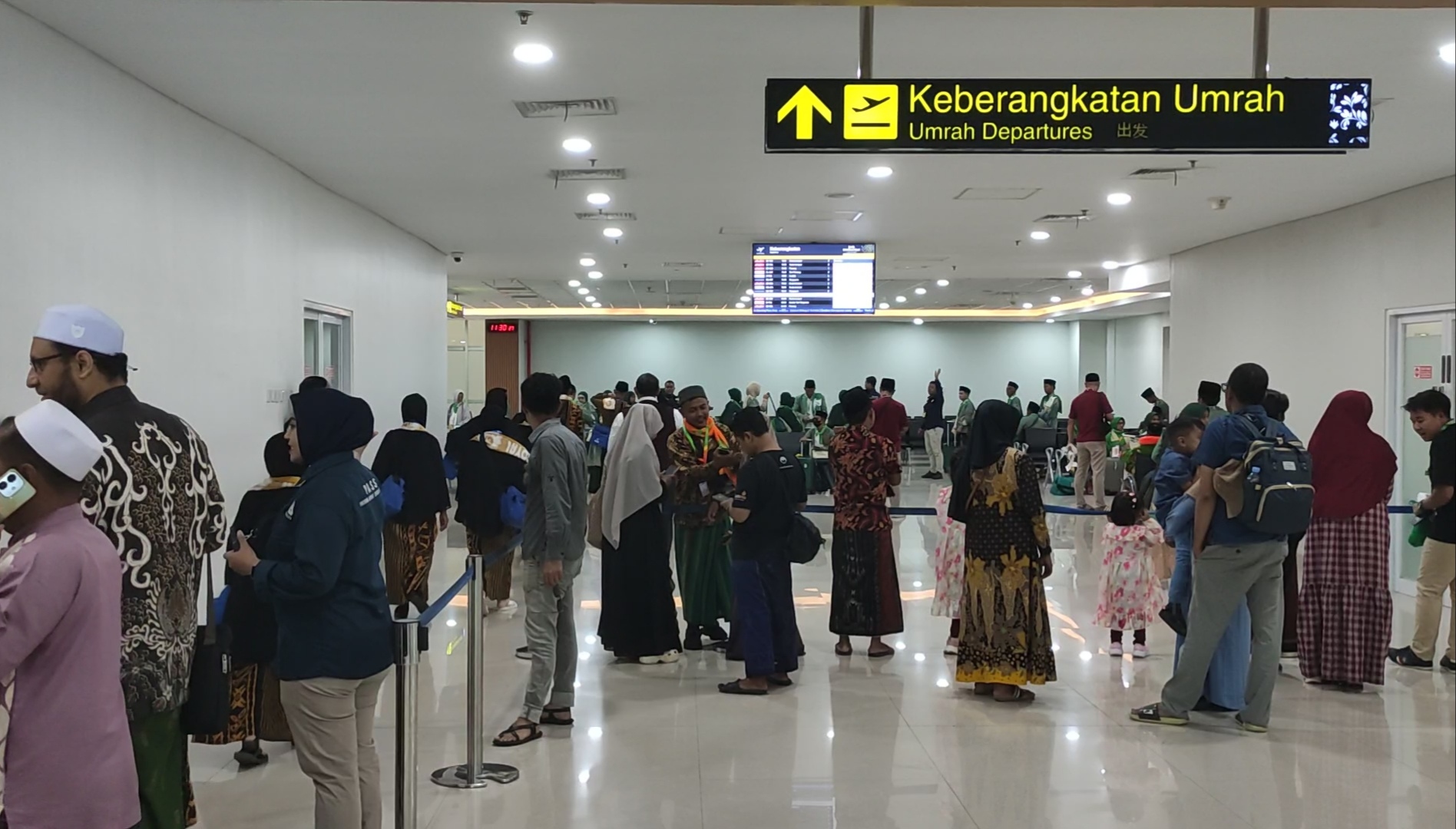 Keberangkatan dan Kedatangan Jemaah Umrah masih Normal di Bandara Juanda