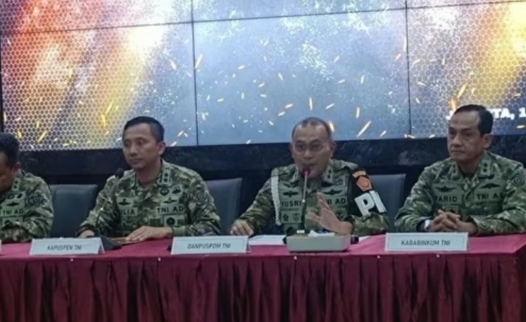 Empat Personel TNI Terduga Penyiram Air Keras Ditahan Puspom