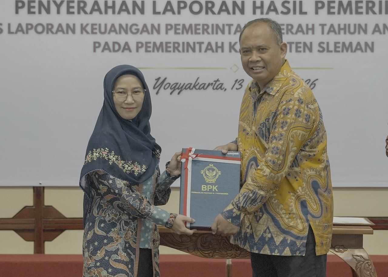 Pemkab Sleman Raih Opini WTP Atas LKPD Tahun Anggaran 2025