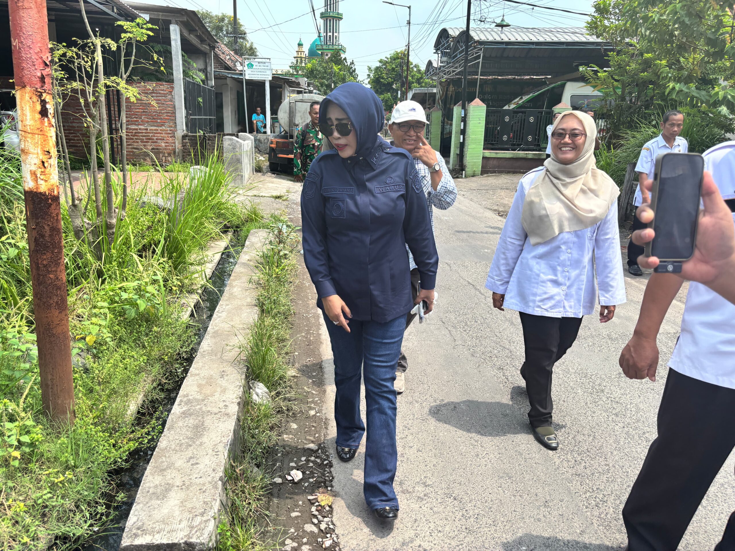 Wabup Sidoarjo Soroti Drainase Buruk Jalan Suko–Sumberejo