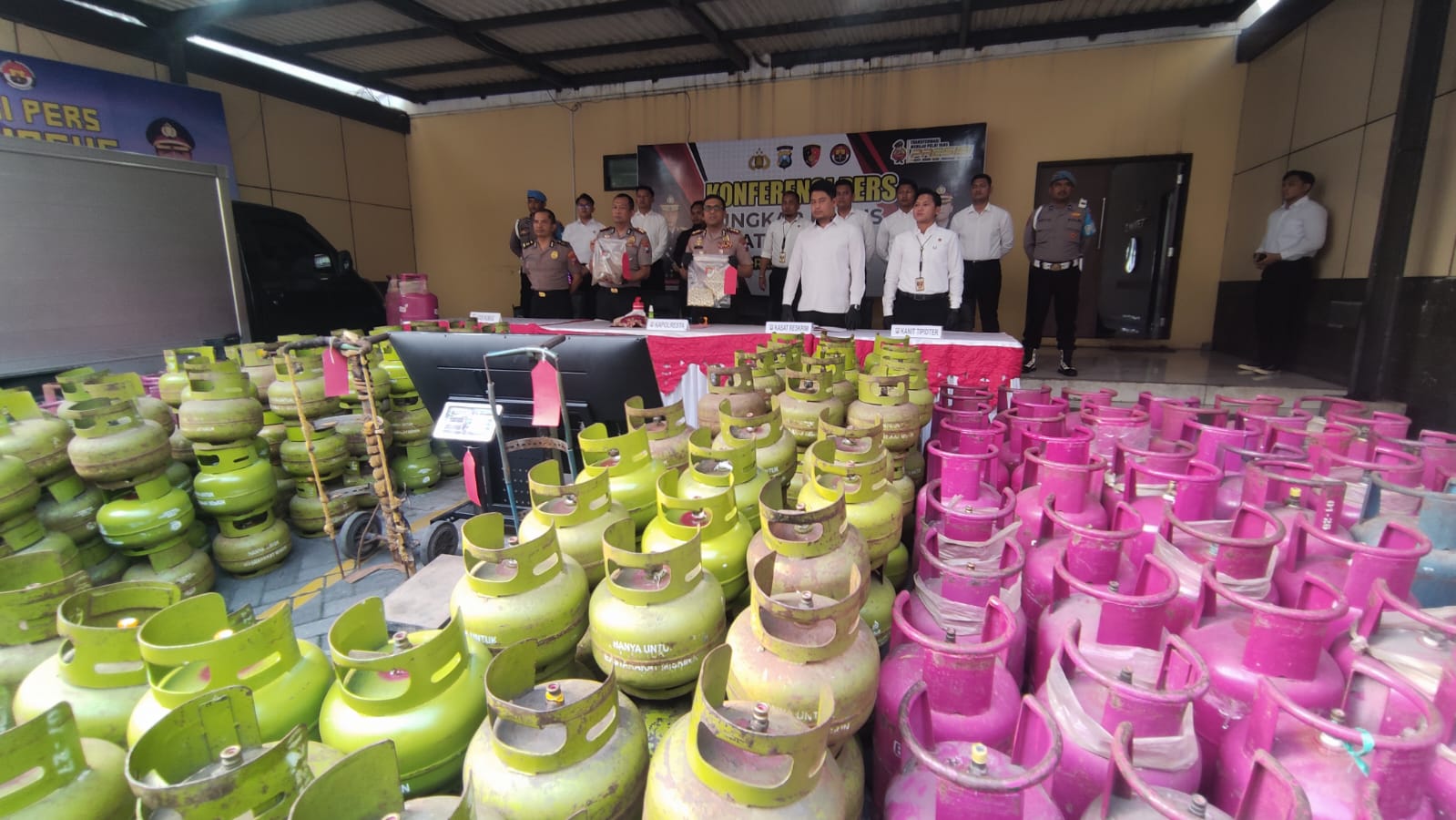 Polresta Sidoarjo Bongkar Praktik Suntik Gas Elpiji Bersubsidi