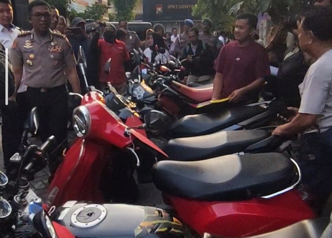 Polresta Sidoarjo Ungkap 36 Kasus Curanmor dan Amankan 43 Tersangka