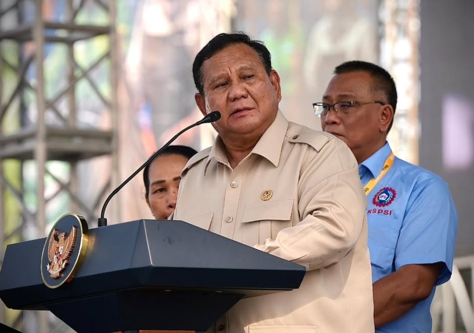 Hadiri May Day, Presiden Prabowo Janji Selesaikan RUU Ketenagakerjaan