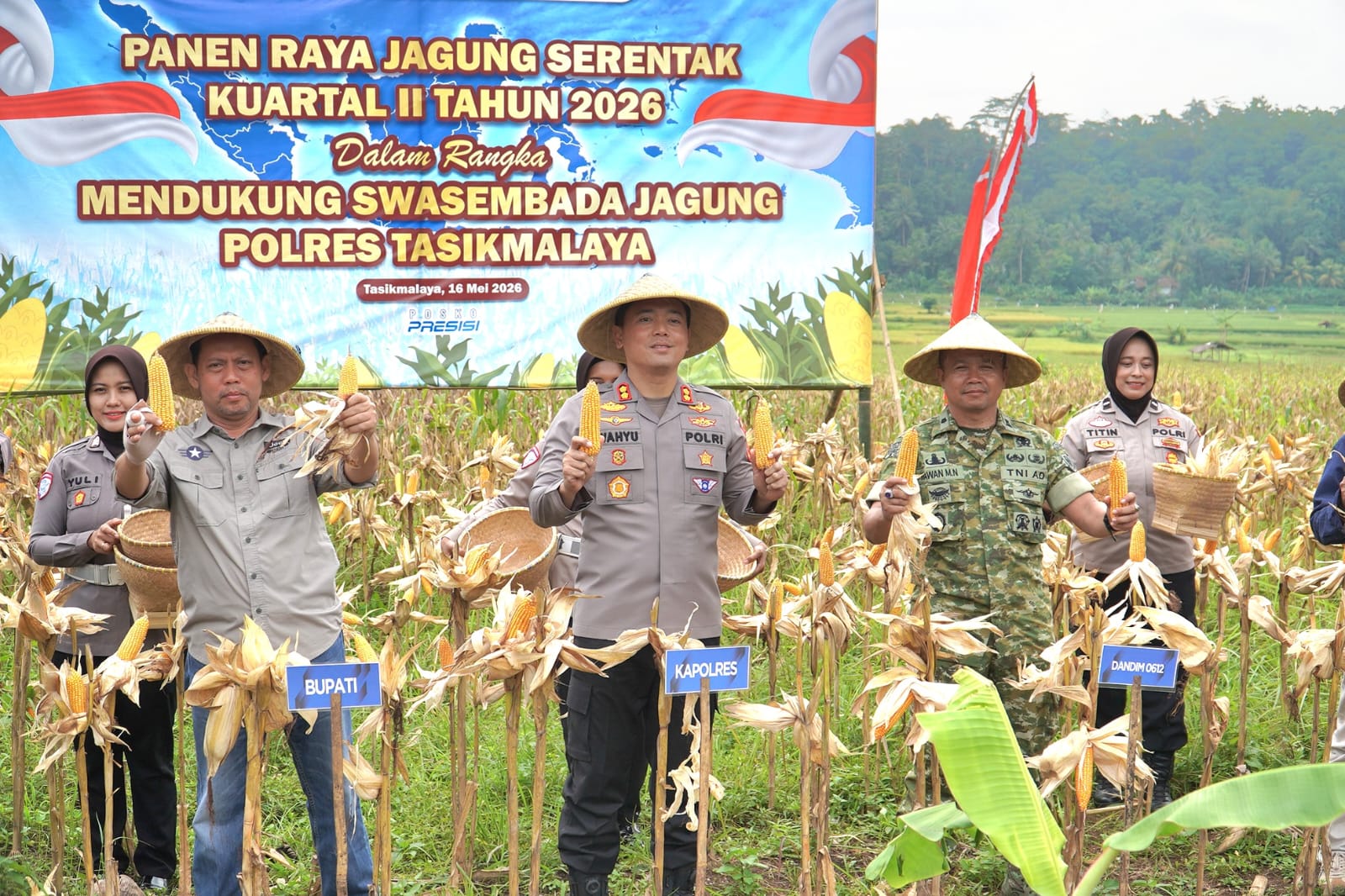 Polres Tasikmalaya Panen Raya Jagung