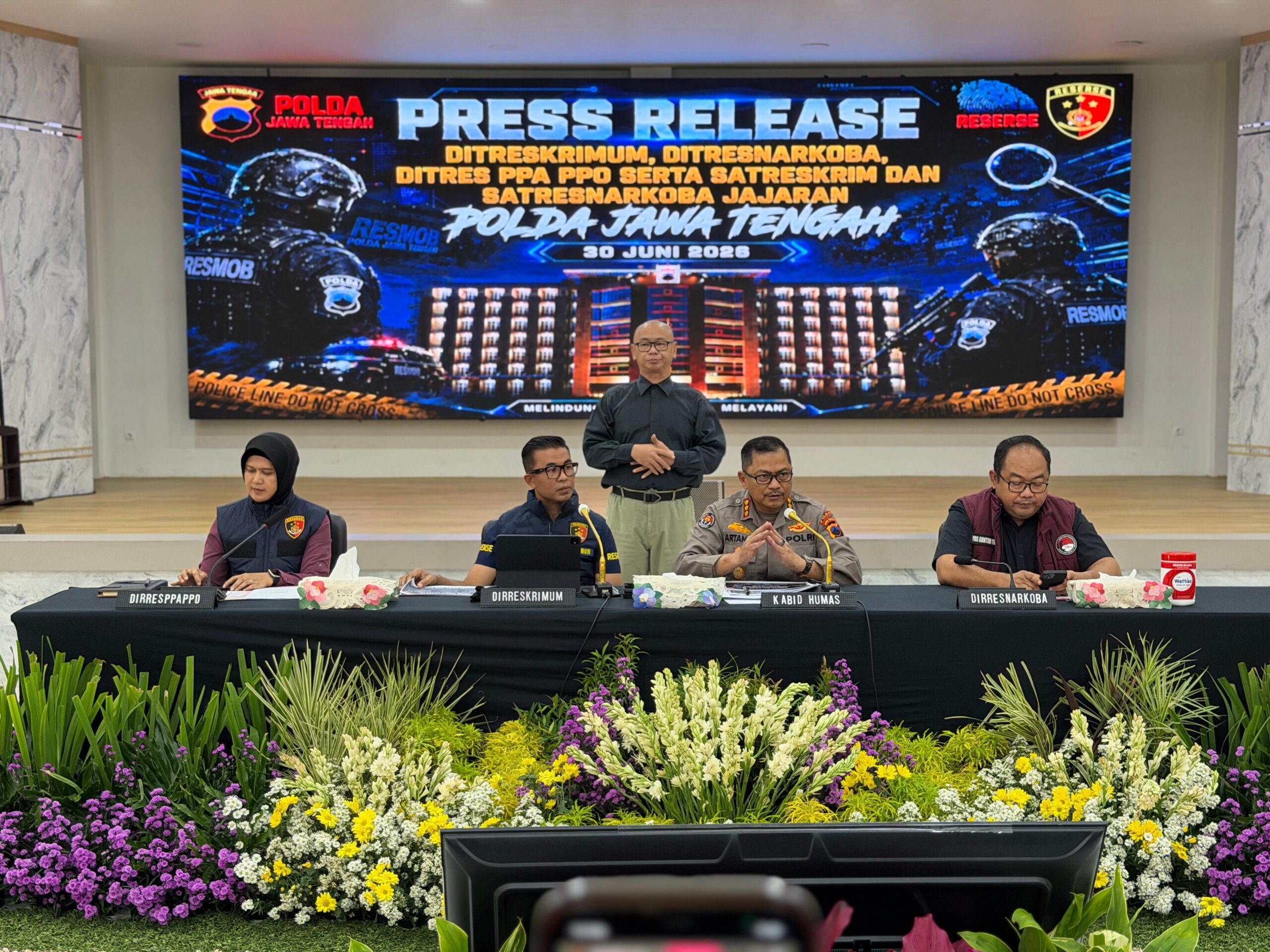 Polda Jateng Berhasil Ungkap 75 Kasus 3C Selama Juni 2026