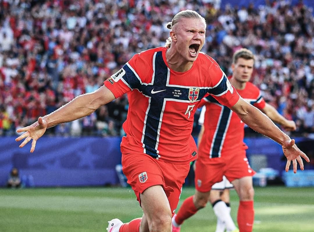Dua Gol Haaland Antar Kemenangan Norwegia Atas Irak