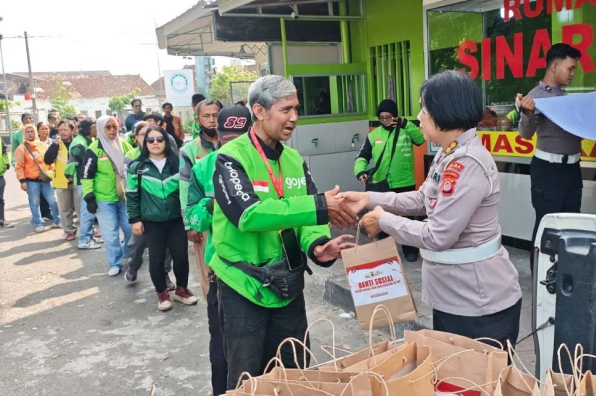 Ditlantas Polda DIY Ajak Driver Ojol Pelopori Tertib Berlalu Lintas