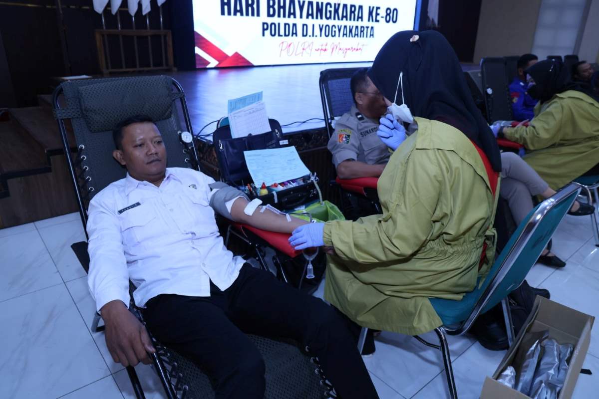 Sambut Hari Bhayangkara, Polda DIY Gelar Donor Darah