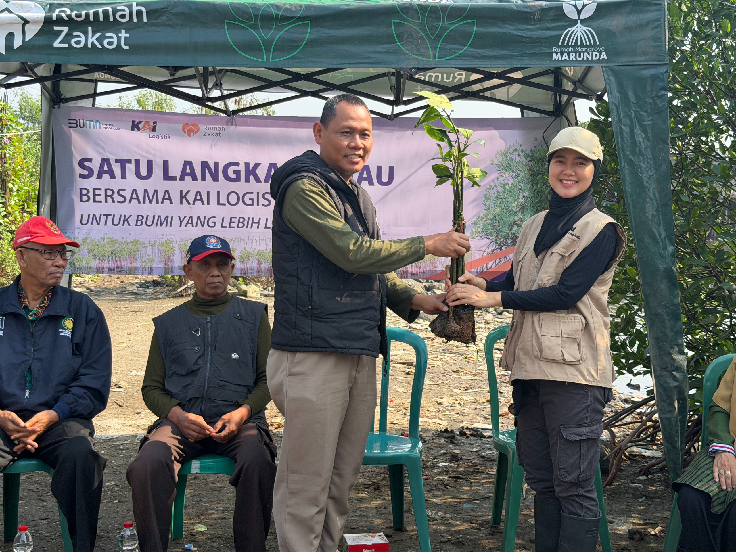 Dukung Keberlanjutan, KAI Logistik Tanam 270 Bibit Mangrove