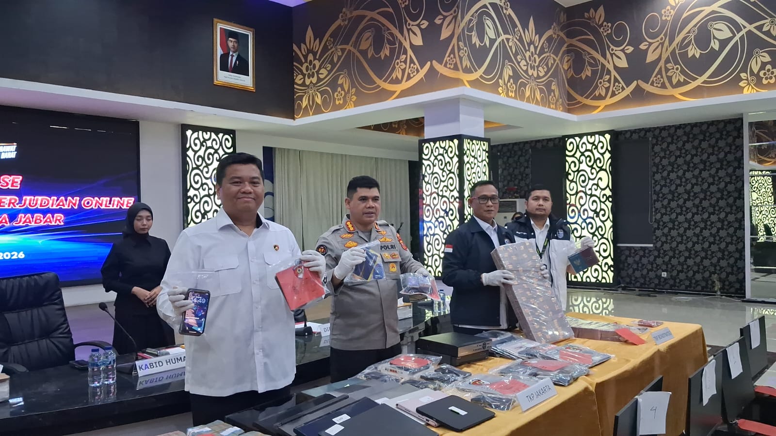 Polda Jabar Ungkap Kasus Tindak Pidana Judi Online