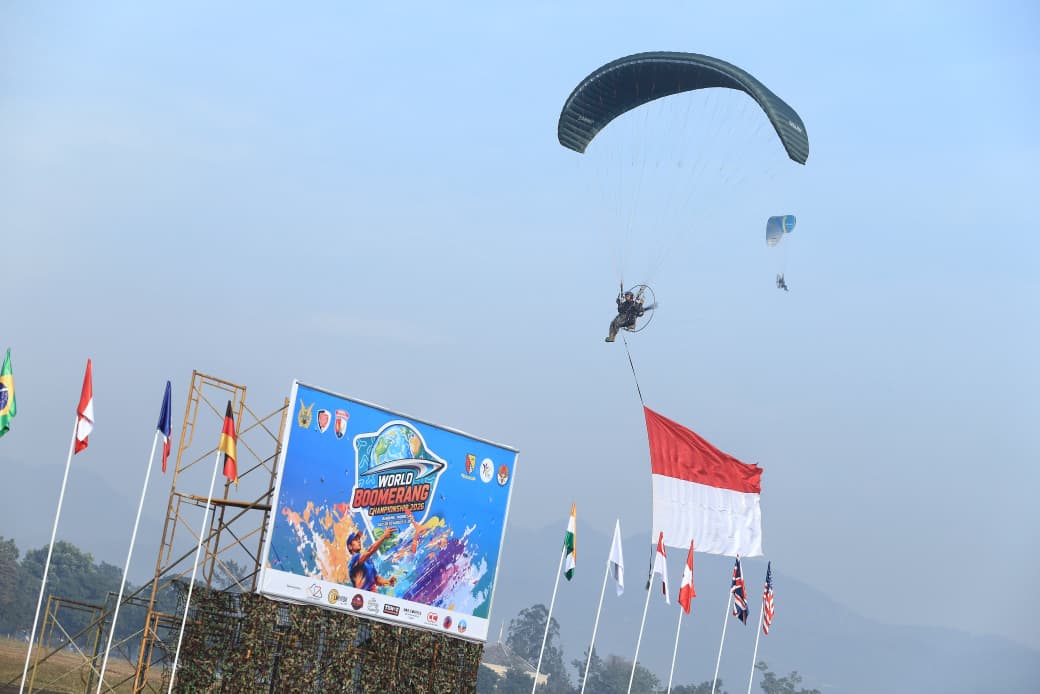 Para Atlet dari 12 Negara Ikuti World Boomerang Championships 2026 di Lanud Sulaeman