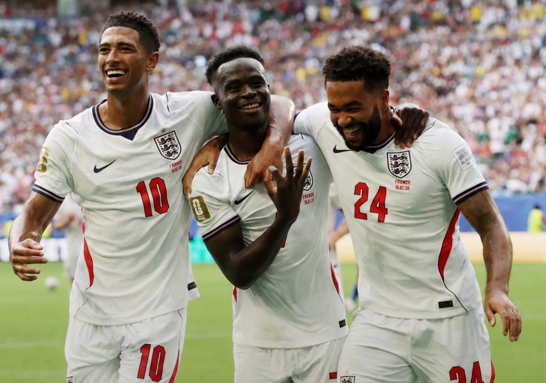 Hujan Gol Warnai Kemenangan Inggris atas Prancis