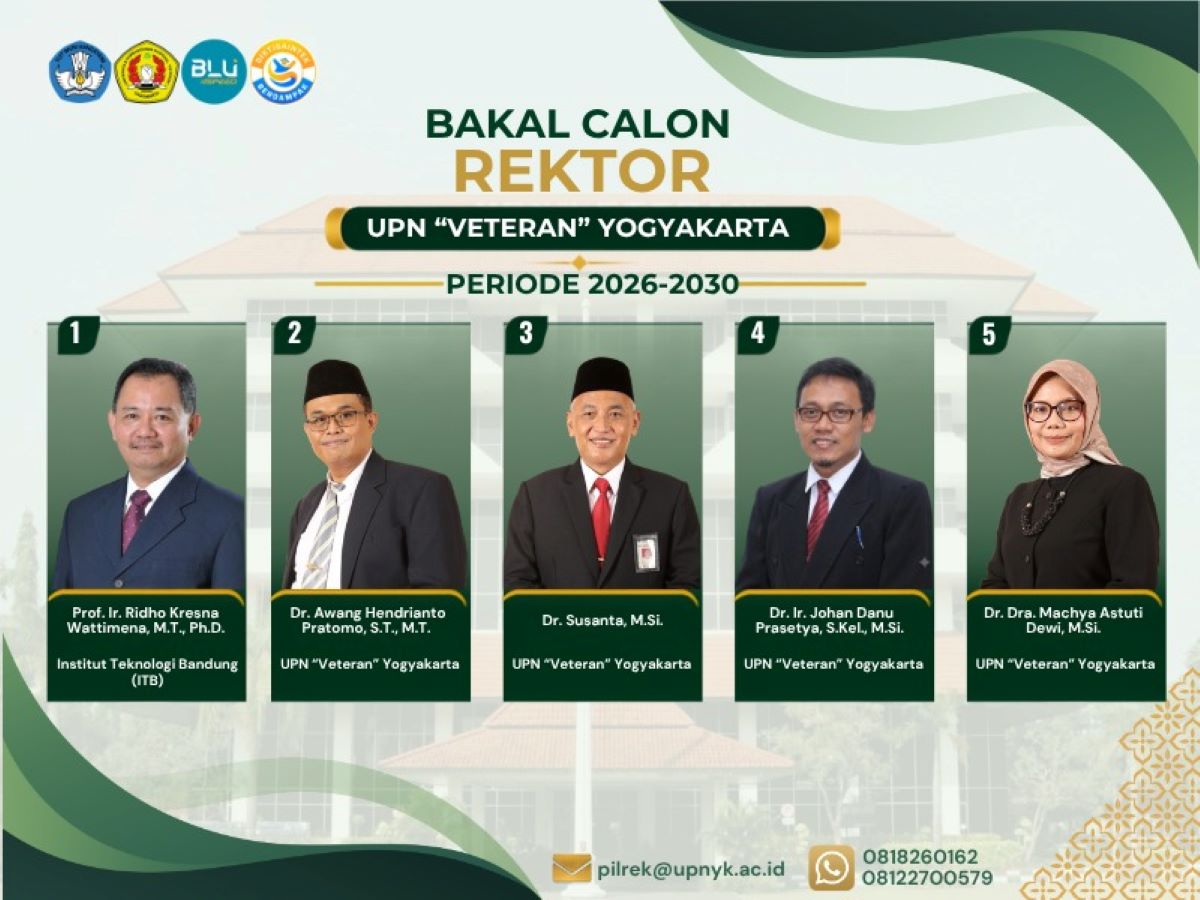 Guru Besar ITB Masuk Bursa Balon Rektor UPN Veteran Yogyakarta