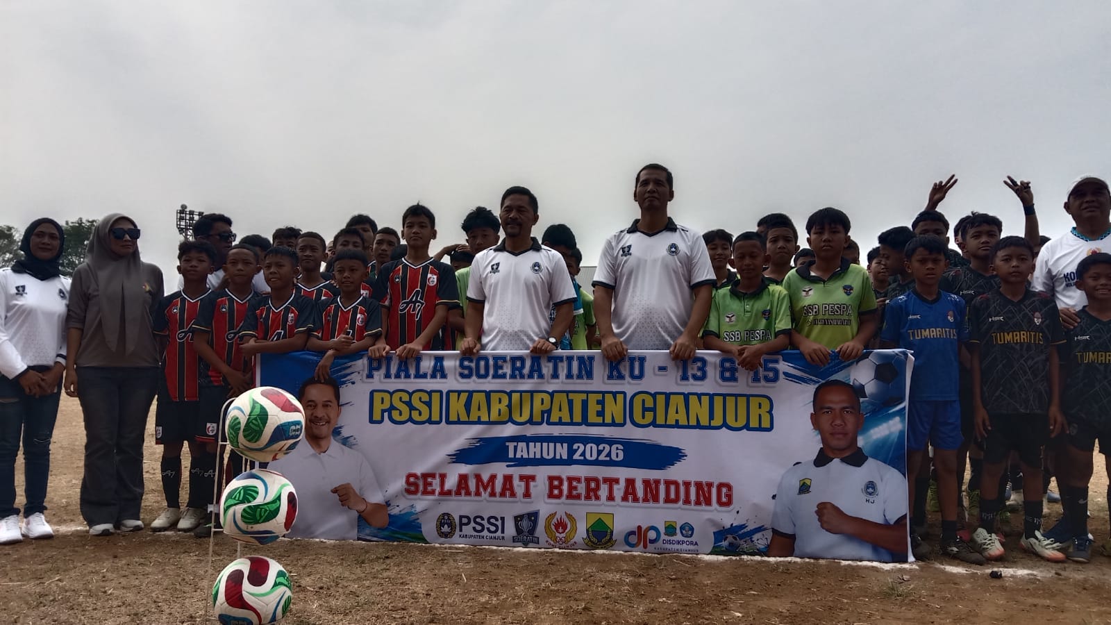 PSSI Gelar Piala Soeratin KU-13 dan KU-15, KONI Cianjur Beri Apresiasi